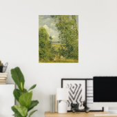Poster Camille Pissarro | Un repos dans le pré (Bureau à domicile)