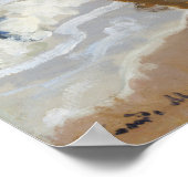 Poster Camille sur la plage à Trouville (1870) (Coin)