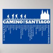 Poster Camino de Santiago Le chemin de saint Jacques 0321 (Devant)