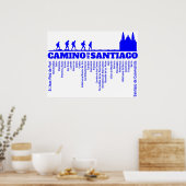 Poster Camino de Santiago Le chemin de saint Jacques 0322 (Cuisine)