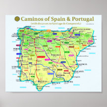 Poster Camino Map