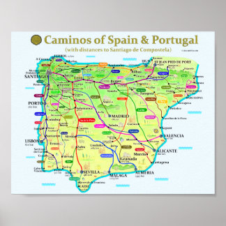 Poster Camino Map