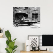 Poster Camion à bières anciennes, années 1920 (Bureau à domicile)