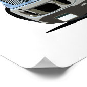 Poster Camion à ordures de dessin (Coin)