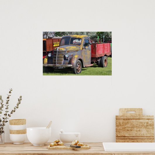 Poster Camion agricole d'hier (Cuisine)