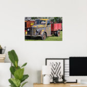 Poster Camion agricole d'hier (Bureau à domicile)