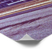 Poster Camion blanc de fret - art de camion et de route (Coin)