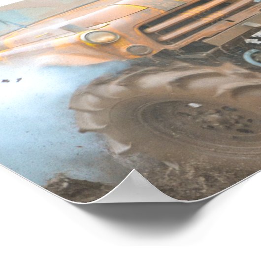 Poster Camion Bogging de boue (Coin)