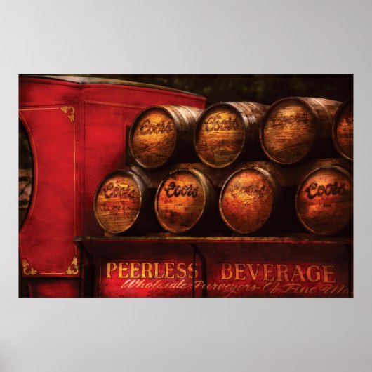 Poster Camion - Camion de bière (Devant)