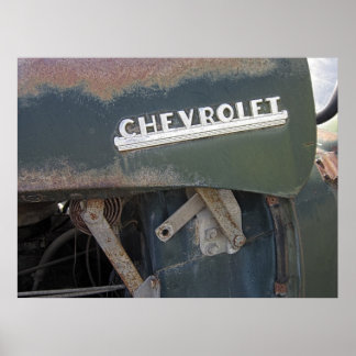 POSTER CAMION CHEVY 1950