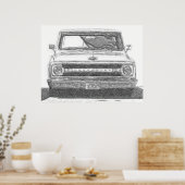 Poster Camion Chevy Croché (Cuisine)