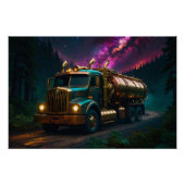 Poster Camion-citerne à vapeur (Devant)