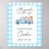 Poster Camion citrouille - devinez combien de bonbons Pos (Devant)