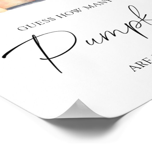 Poster camion citrouille - devinez combien de citrouilles (Coin)