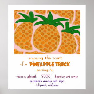 Poster Camion d'ananas