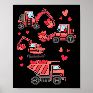 Poster Camion De Construction Je T'Ai Creusé Drôle Garçon