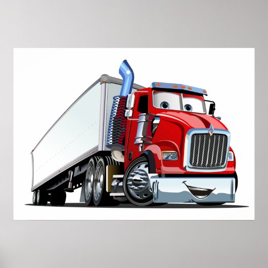 Poster Camion de dessin (Devant)