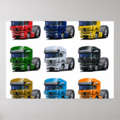 Poster Camion de dessin (Devant)