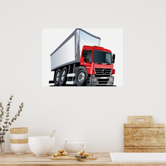 Poster Camion de dessin (Cuisine)