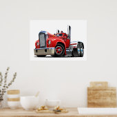 Poster Camion de dessin (Cuisine)