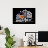 Poster Camion de dessin (Bureau à domicile)