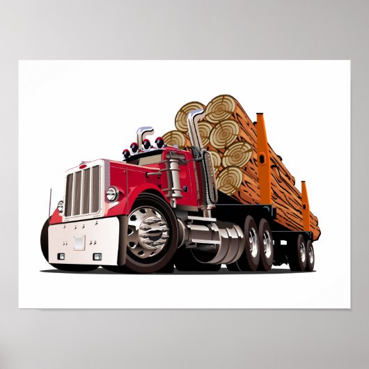 Poster Camion de dessin (Devant)