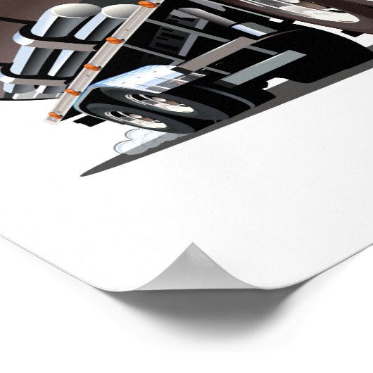 Poster Camion de dessin (Coin)