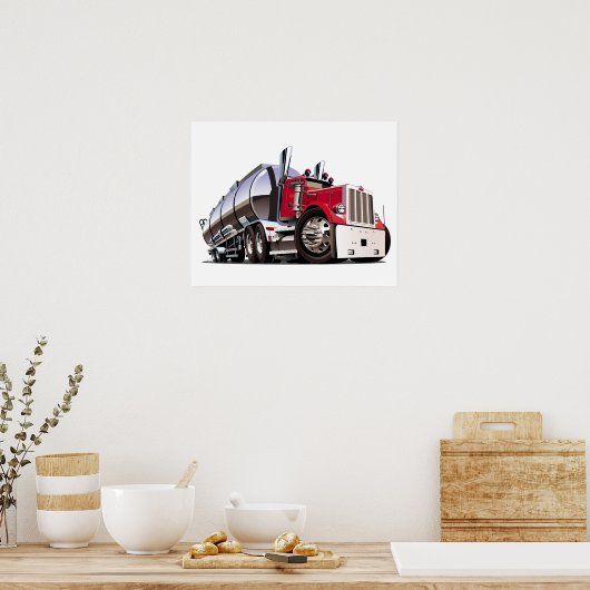 Poster Camion de dessin (Cuisine)