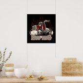 Poster Camion de dessin (Cuisine)