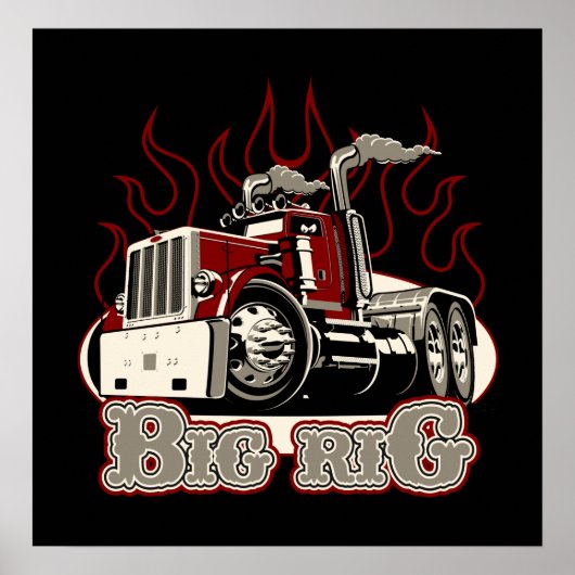 Poster Camion de dessin (Devant)