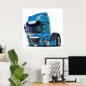 Poster Camion de dessin (Bureau à domicile)