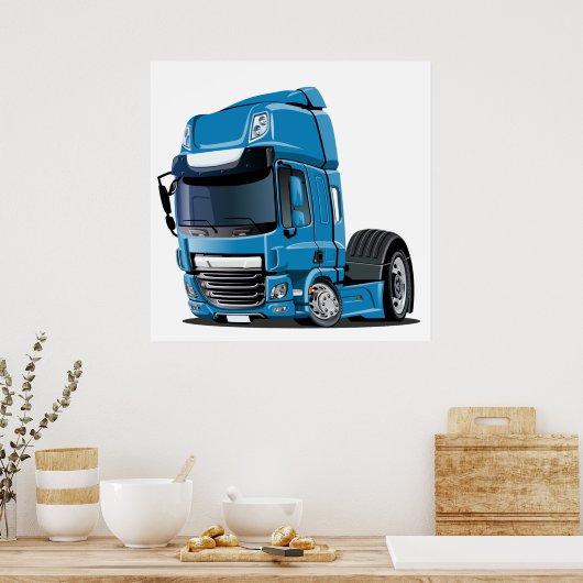 Poster Camion de dessin (Cuisine)
