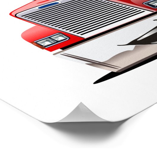 Poster Camion de dessin (Coin)