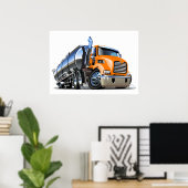 Poster Camion de dessin (Bureau à domicile)