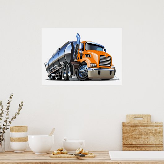 Poster Camion de dessin (Cuisine)