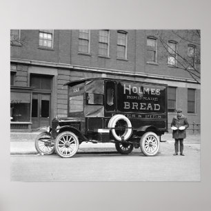 Poster Camion de livraison de boulangerie, 1923. Photo