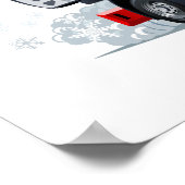 Poster Camion de Noël de dessin animé (Coin)