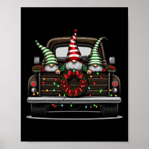 Poster Camion de Noël Gnome Mignon