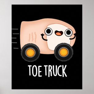 Poster Camion de pied Funny Anatomie Corps Pièces Pun Dar
