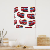 Poster Camion de pompiers (Cuisine)