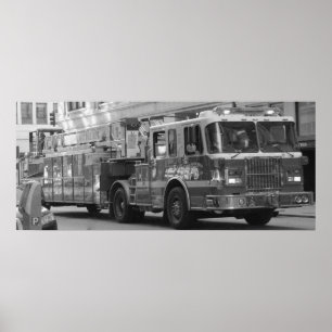 Poster Camion de pompiers