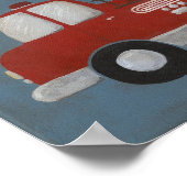 Poster Camion de pompiers 8 X 10 (Coin)