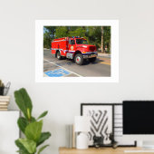 Poster Camion de pompiers à Manitou Springs (Bureau à domicile)