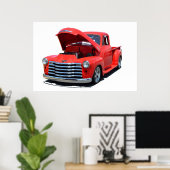 Poster Camion de ramassage Chevrolet restauré (Bureau à domicile)