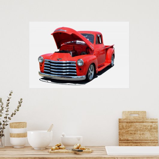 Poster Camion de ramassage Chevrolet restauré (Cuisine)