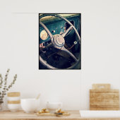 Poster Camion de ramassage classique antique (Cuisine)