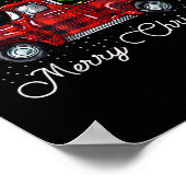 Poster Camion de ramassage de Buffalo Rouge avec char de  (Coin)