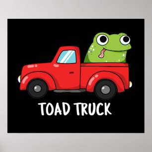 Poster Camion de remorque Funny Camion de remorque pistol