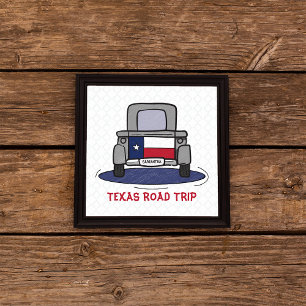 Poster Camion de Texas Road Trip State