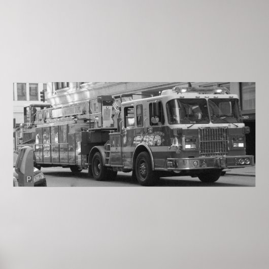 Poster Camion d'incendie (Devant)